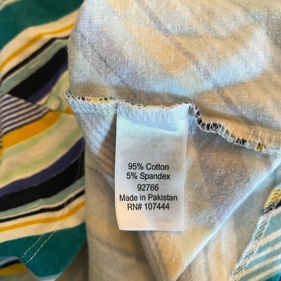 Jessica London Women’s Plus Size Square Neck Striped Tee - Picture 5 of 5